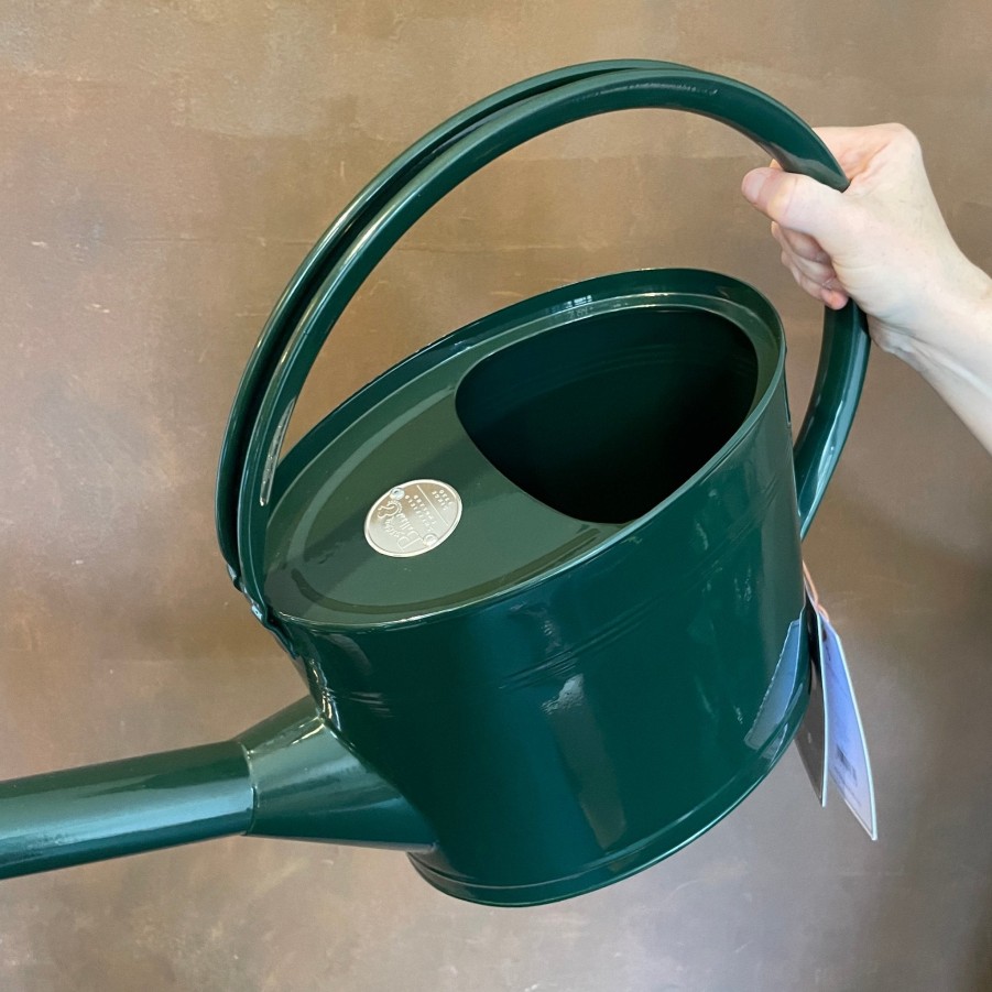 Growurban Waterfall Watering Can | British Racing Green | 5 Litres | Outdoor Plant Care