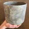 Growurban Cement Pot - Dark | 18Cm | Indoor Pots