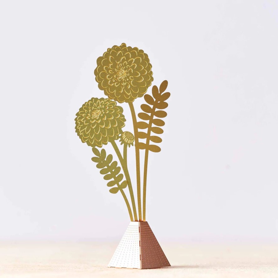 Growurban Dahlia Tiny Bouquet | Brass | Gift Ideas