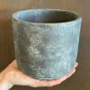 Growurban Cement Pot - Dark | 14Cm | Indoor Pots