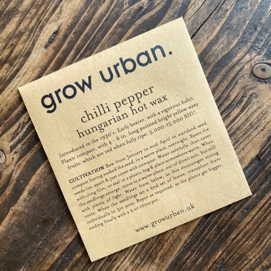 Growurban Grow Urban. Seeds - Fruit & Veg | Seeds & Bulbs